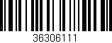 Código de barras (EAN, GTIN, SKU, ISBN): '36306111'