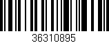 Código de barras (EAN, GTIN, SKU, ISBN): '36310895'