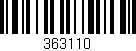 Código de barras (EAN, GTIN, SKU, ISBN): '363110'