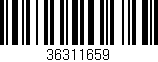 Código de barras (EAN, GTIN, SKU, ISBN): '36311659'