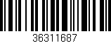 Código de barras (EAN, GTIN, SKU, ISBN): '36311687'
