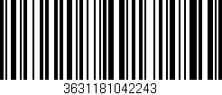 Código de barras (EAN, GTIN, SKU, ISBN): '3631181042243'