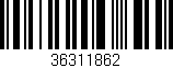Código de barras (EAN, GTIN, SKU, ISBN): '36311862'