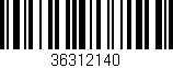 Código de barras (EAN, GTIN, SKU, ISBN): '36312140'