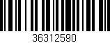 Código de barras (EAN, GTIN, SKU, ISBN): '36312590'