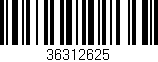 Código de barras (EAN, GTIN, SKU, ISBN): '36312625'