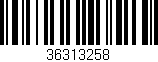 Código de barras (EAN, GTIN, SKU, ISBN): '36313258'