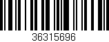 Código de barras (EAN, GTIN, SKU, ISBN): '36315696'