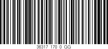 Código de barras (EAN, GTIN, SKU, ISBN): '36317_170_0_GG'