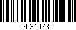 Código de barras (EAN, GTIN, SKU, ISBN): '36319730'