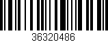Código de barras (EAN, GTIN, SKU, ISBN): '36320486'