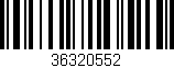 Código de barras (EAN, GTIN, SKU, ISBN): '36320552'