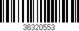 Código de barras (EAN, GTIN, SKU, ISBN): '36320553'