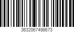 Código de barras (EAN, GTIN, SKU, ISBN): '3632067498673'