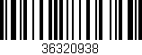 Código de barras (EAN, GTIN, SKU, ISBN): '36320938'