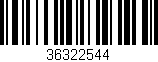 Código de barras (EAN, GTIN, SKU, ISBN): '36322544'