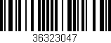 Código de barras (EAN, GTIN, SKU, ISBN): '36323047'