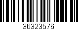 Código de barras (EAN, GTIN, SKU, ISBN): '36323576'