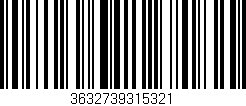 Código de barras (EAN, GTIN, SKU, ISBN): '3632739315321'