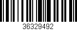 Código de barras (EAN, GTIN, SKU, ISBN): '36329492'