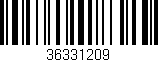 Código de barras (EAN, GTIN, SKU, ISBN): '36331209'
