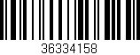 Código de barras (EAN, GTIN, SKU, ISBN): '36334158'