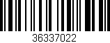 Código de barras (EAN, GTIN, SKU, ISBN): '36337022'