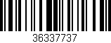 Código de barras (EAN, GTIN, SKU, ISBN): '36337737'