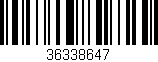 Código de barras (EAN, GTIN, SKU, ISBN): '36338647'