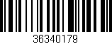 Código de barras (EAN, GTIN, SKU, ISBN): '36340179'