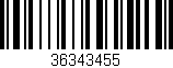 Código de barras (EAN, GTIN, SKU, ISBN): '36343455'