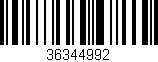 Código de barras (EAN, GTIN, SKU, ISBN): '36344992'
