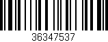 Código de barras (EAN, GTIN, SKU, ISBN): '36347537'
