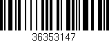 Código de barras (EAN, GTIN, SKU, ISBN): '36353147'