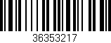 Código de barras (EAN, GTIN, SKU, ISBN): '36353217'