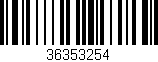 Código de barras (EAN, GTIN, SKU, ISBN): '36353254'