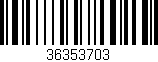 Código de barras (EAN, GTIN, SKU, ISBN): '36353703'