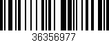 Código de barras (EAN, GTIN, SKU, ISBN): '36356977'
