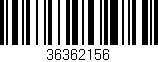 Código de barras (EAN, GTIN, SKU, ISBN): '36362156'