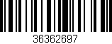 Código de barras (EAN, GTIN, SKU, ISBN): '36362697'