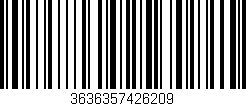 Código de barras (EAN, GTIN, SKU, ISBN): '3636357426209'