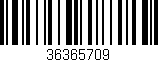 Código de barras (EAN, GTIN, SKU, ISBN): '36365709'