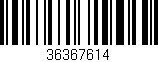 Código de barras (EAN, GTIN, SKU, ISBN): '36367614'