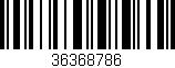 Código de barras (EAN, GTIN, SKU, ISBN): '36368786'