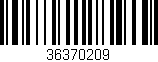 Código de barras (EAN, GTIN, SKU, ISBN): '36370209'