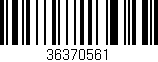 Código de barras (EAN, GTIN, SKU, ISBN): '36370561'