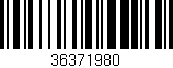 Código de barras (EAN, GTIN, SKU, ISBN): '36371980'