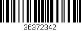 Código de barras (EAN, GTIN, SKU, ISBN): '36372342'