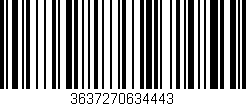 Código de barras (EAN, GTIN, SKU, ISBN): '3637270634443'