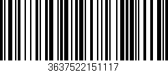 Código de barras (EAN, GTIN, SKU, ISBN): '3637522151117'